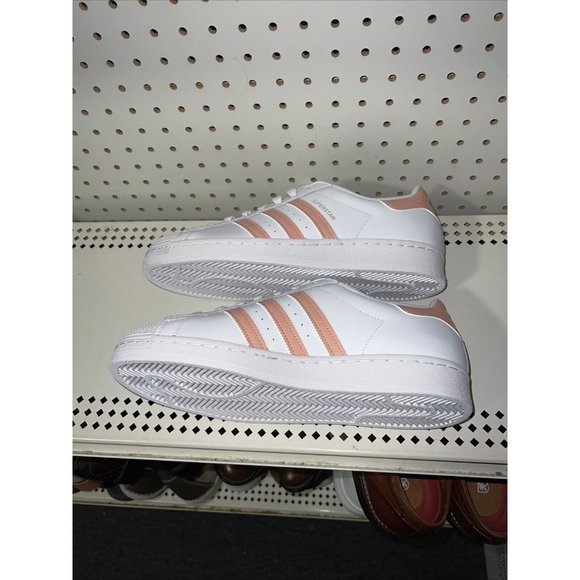 adidas White and Pink Athletic Shoes - Picture 6 of 8